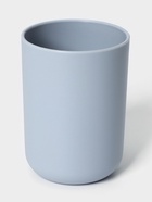 Аксессуары для ванной SAVANNA «Вуди», 6 предметов, мыльница, дозатор, 2 стакана, ёршик, ведро, голубые - Фото 5