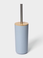 Аксессуары для ванной SAVANNA «Вуди», 6 предметов, мыльница, дозатор, 2 стакана, ёршик, ведро, голубые - Фото 10