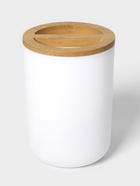 Аксессуары для ванной SAVANNA «Вуди», 6 предметов, мыльница, дозатор, 2 стакана, ёршик, ведро, белые - Фото 6