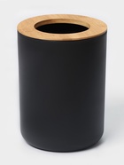 Аксессуары для ванной комнаты SAVANNA «Вуди», 6 предметов, мыльница, дозатор, 2 стакана, ёршик, ведро, чёрные - Фото 5