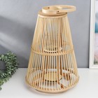 Подсвечник дерево на 1 свечу "Эко" 55х36х36 см - фото 21494689