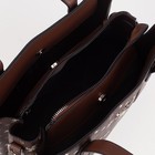 Сумка женская тоут на молнии David Jones, наружный карман, цвет коричневый - Фото 3