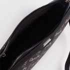 Сумка-багет на молнии David Jones, наружный карман, цвет коричневый 7025505