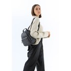 Рюкзак женский из искусственной кожи David Jones, 2 кармана, цвет чёрный - Фото 5