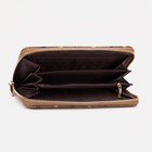 Кошелёк женский на молнии, цвет рыжий - фото 21494960