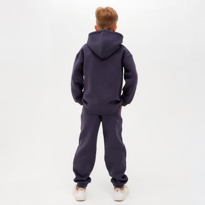 Костюм для мальчика (худи, брюки) MINAKU: Basic Line KIDS, серый, рост 104 см