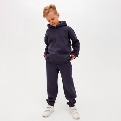Костюм для мальчика (худи, брюки) MINAKU: Basic Line KIDS, серый, рост 104 см