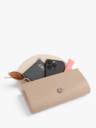 Сумка-клатч вечерняя на магните, на серебристой цепочке, бежевая - Фото 8