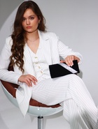 Сумка-клатч вечерняя на магните, на длинной цепочке, с серебристой вставкой, чёрная - фото 119617967