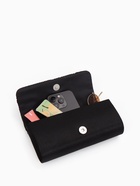 Сумка-клатч вечерняя на магните, на длинной цепочке, с серебристой вставкой, чёрная - фото 119617959