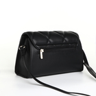 Сумка-мессенджер на клапане David Jones, наружный карман, регулируемый ремень, цвет чёрный - фото 21495107