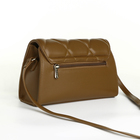 Сумка-мессенджер на клапане David Jones, наружный карман, регулируемый ремень, цвет оливковый - фото 24117217