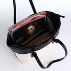 Сумка женская на молнии David Jones, цвет бежевый/чёрный 7166387