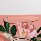 Пакет подарочный ламинированный с пластиковым окном, упаковка, «Персики», 30,5 х 25 х 17,5 см - фото 21495145