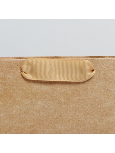 Пакет подарочный ламинированный, упаковка, «Крафтовый», S 12×15×5.5 см