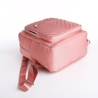 Рюкзак городской из текстиля на молнии, 2 наружных кармана, цвет розовый - Фото 3