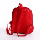 Рюкзак городской из текстиля на молнии, 2 наружных кармана, цвет красный - фото 6547114