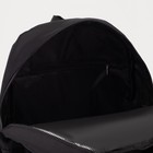 Рюкзак городской из текстиля на молнии, 2 наружных кармана, цвет чёрный - Фото 4