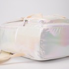 Рюкзак молодёжный из текстиля на молнии, 4 кармана, цвет белый - фото 6547215