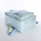 Рюкзак молодёжный на молнии из текстиля, цвет голубой - Фото 3