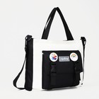 Рюкзак на молнии, сумка - шоппер, пенал, сумка, монетница, чёрный - Фото 7