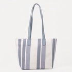 Сумка жен Оливи, 45*14*29, отд на молнии, голубой/белый - фото 804738818 Сумка жен Оливи, 45*14*29, отд на молнии, голубой/белый - фото 804738818