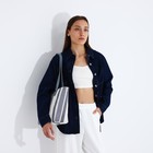 Сумка жен Оливи, 45*14*29, отд на молнии, голубой/белый - фото 805297923 Сумка жен Оливи, 45*14*29, отд на молнии, голубой/белый - фото 805297923