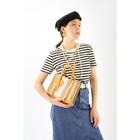 Сумка-тоут на молнии, цвет бежевый/жёлтый 7373383