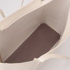 Сумка женская на молнии, цвет белый - фото 21495447