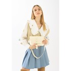 Сумка женская на клапане, цвет белый - фото 68098772