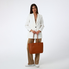 Сумка женская на молнии, цвет терракотовый 7373422