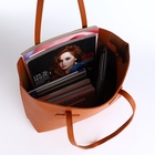 Сумка женская на молнии, цвет терракотовый 7373422