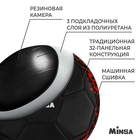 Мяч футбольный MINSA, PU, машинная сшивка, 32 панели, р. 5 - фото 3983211
