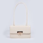 Сумка-мессенджер на клапане, цвет бежевый - фото 21495626