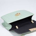 Сумка-мессенджер на клапане, цвет зелёный - фото 24628057