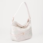 Сумка - мешок женская на молнии, 42×13×29 см, белая - фото 49416425