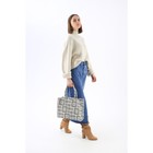 Сумка женская на молнии, цвет серый - фото 21495693