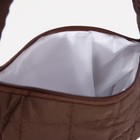 Сумка женская на молнии, цвет коричневый 7486314