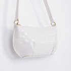 Сумка женская на молнии, цвет белый - фото 27134924