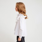 Блузка для девочки MINAKU цвет белый, р-р 128 - Фото 3