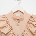 Блузка для девочки MINAKU цвет бежевый, рост 128 см - Фото 6