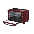 Мини-духовка Oursson MO3010/DC, 3100 Вт, 30 л, 3 режим, 100-230°С, бордовая - фото 51334727