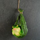 Подвесной декор "Лягушонок в листочке" 12,5х9х18см - Фото 1