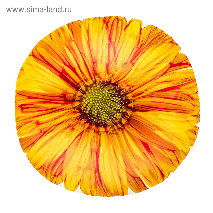 Мягкая подушка-антистресс "Цветы", цвет оранжевый - Фото 1