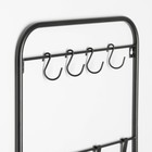 Система хранения универсальная, 3 корзины, 4 крючка, чёрная - Фото 3