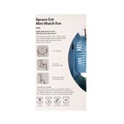 Мини вентилятор в форме наручных часов LOF-09, 3 скорости, подсветка, голубой - фото 51444721