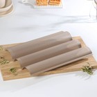 Форма для выпечки багетов Gold перфорированная, 38.5×28.5×3.5 см, антипригарное покрытие, цвет золотой - Фото 2