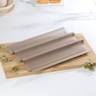 Форма для выпечки багетов Gold перфорированная, 38.5×28.5×3.5 см, антипригарное покрытие, цвет золотой - Фото 3