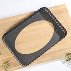 Форма для выпечки Доляна Galaxy перфорированная, со съёмным дном, 31×21×3 см, антипригарное покрытие - фото 21495933