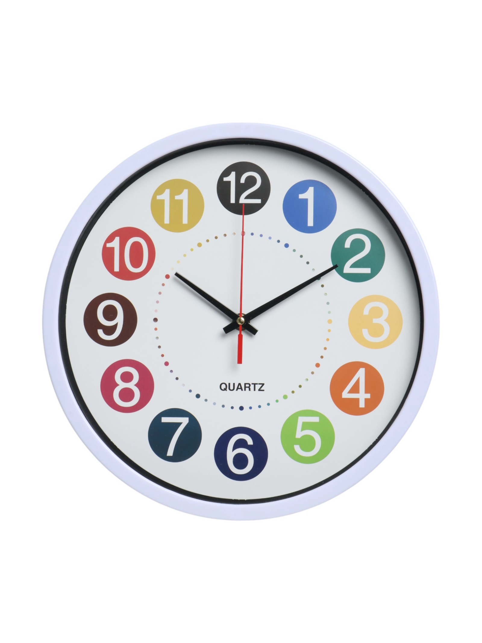 Часы настенные "Цветные цифры", d-30 см, дискретный ход (7389894 ...